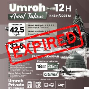 Umroh Awal Tahun 2025 (12 Hari)