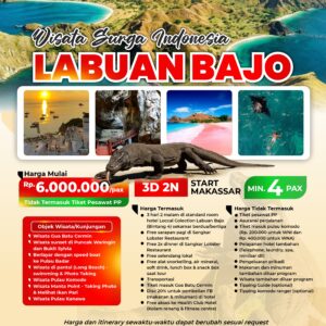 Wisata Surga Indonesia LABUAN BAJO [3D 2N]