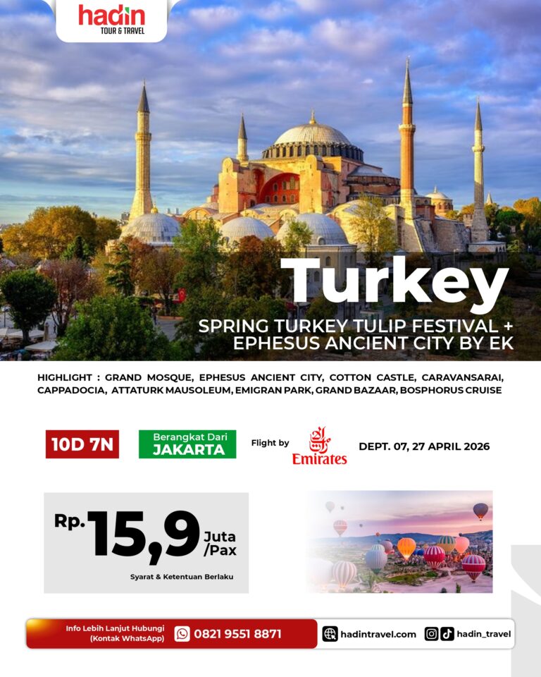 TURKEY (SPRING TURKEY TULIP FESTIVAL + EPHESUS ANCIENT CITY BY EK) 10D 7N