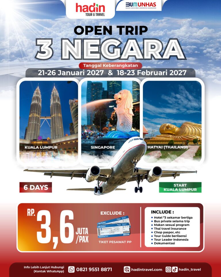 TRIP 3 NEGARA TAHUN 2027